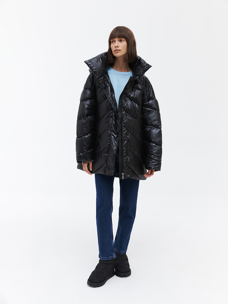 Стеганая oversize куртка Стеганая oversize куртка