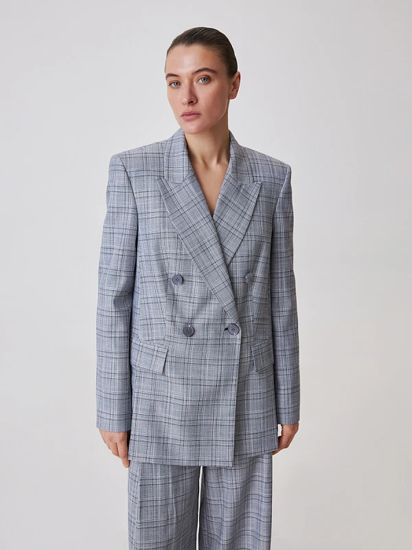 Oversize жакет в клетку Oversize жакет в клетку
