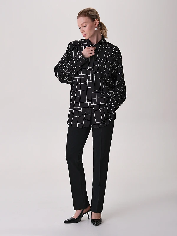 Oversize блуза с принтом Oversize блуза с принтом