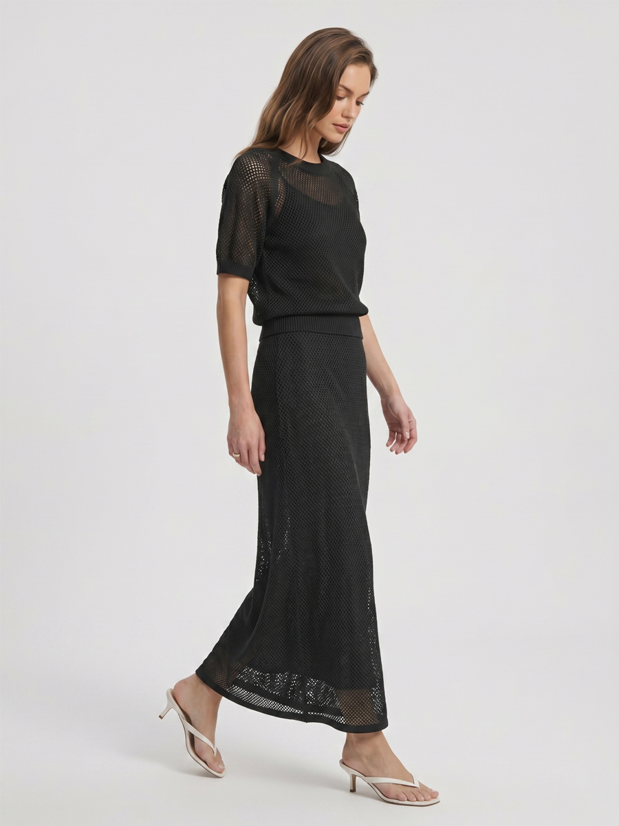 Юбка вязаная трикотажная