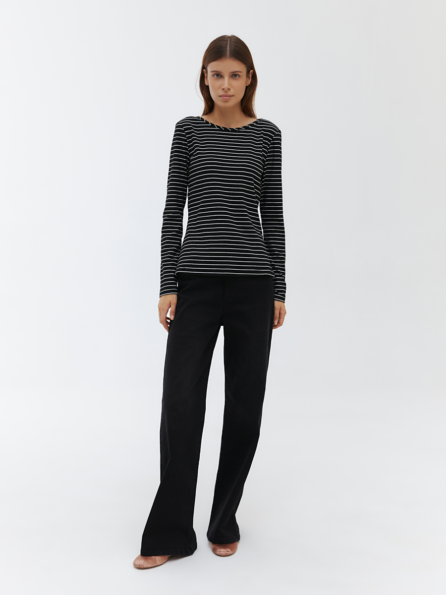 Лонгслив в полоску