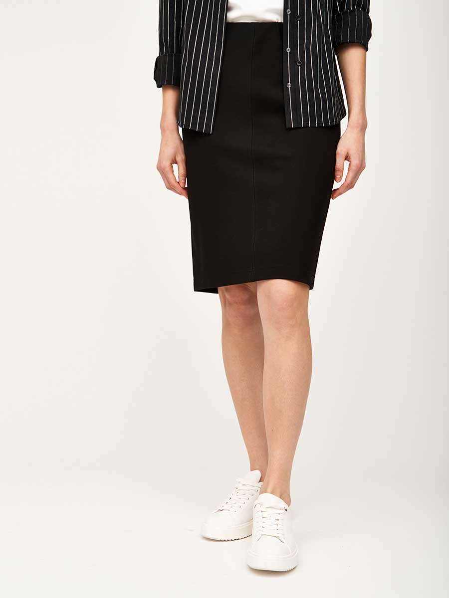 Юбка-карандаш с поясом на резинке