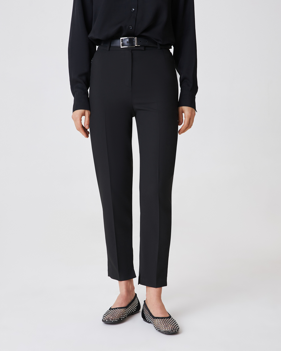 Укороченные брюки со стрелками