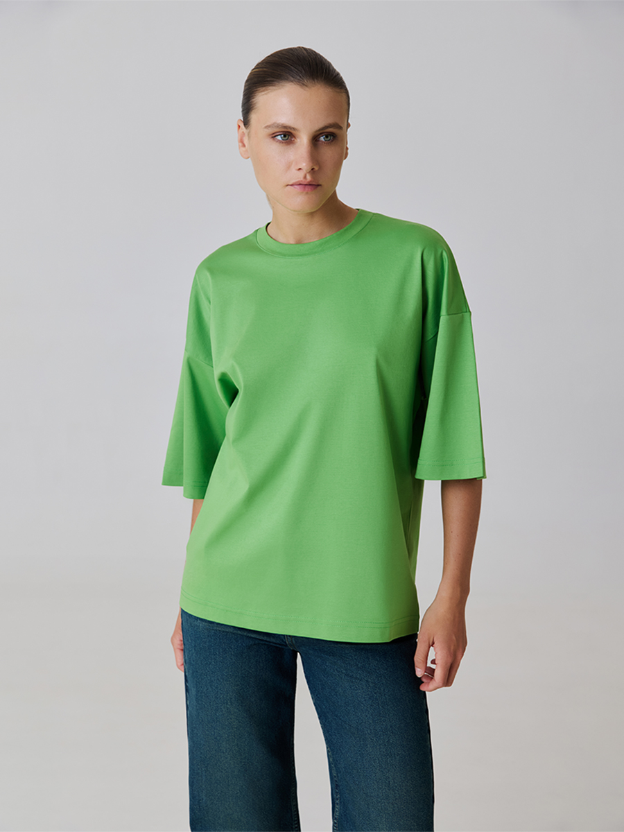 Однотонная oversize футболка