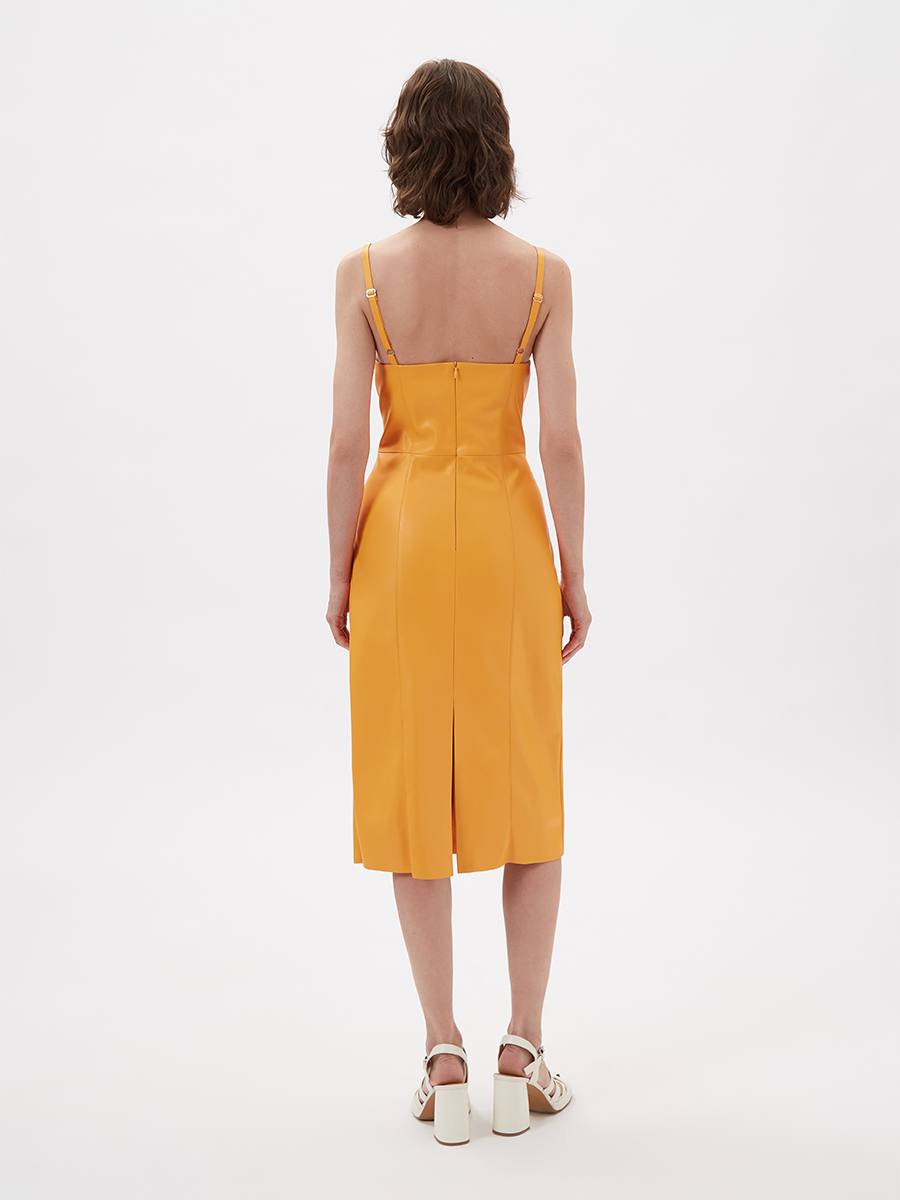 Сарафан из экокожи