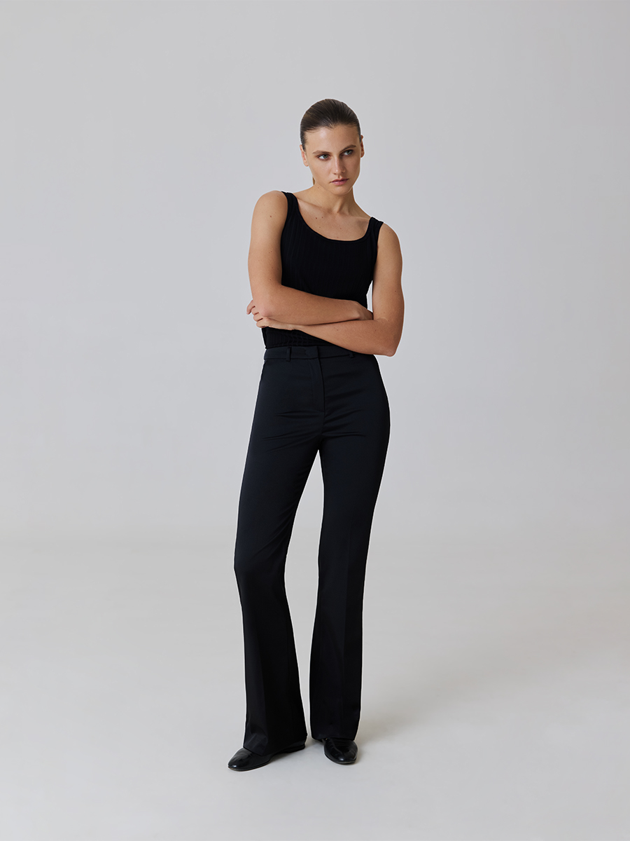 Топ-майка в рубчик