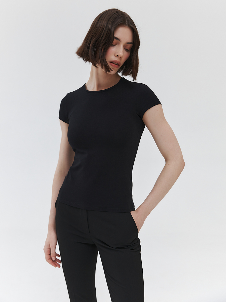 Футболка slim с коротким рукавом