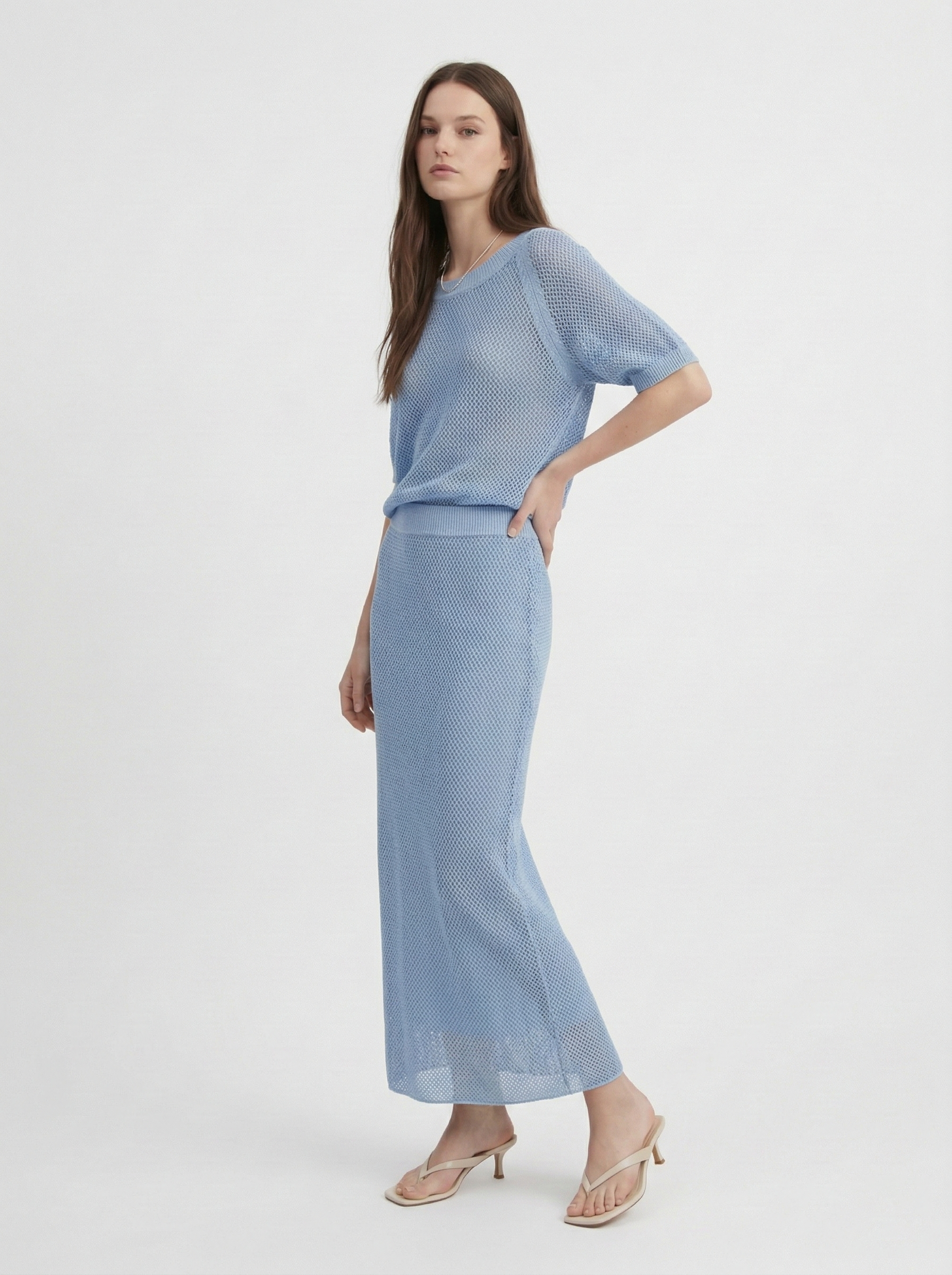 Юбка вязаная трикотажная