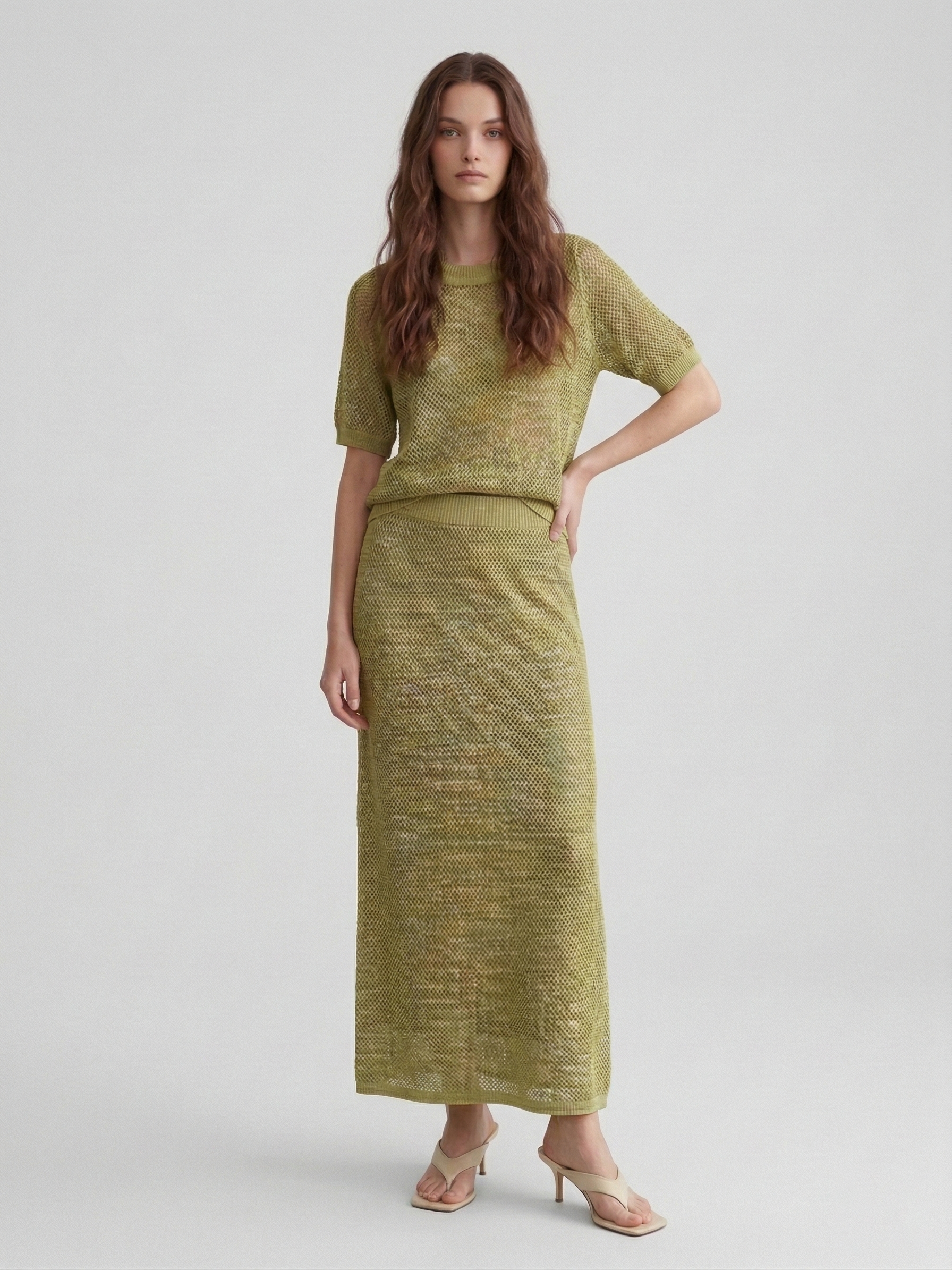 Юбка вязаная трикотажная