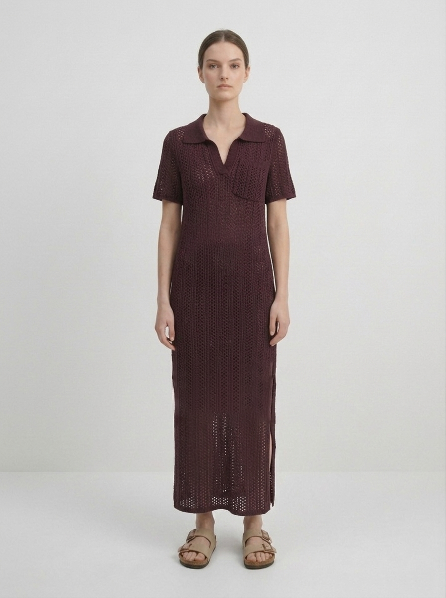 Платье вязаное трикотажное