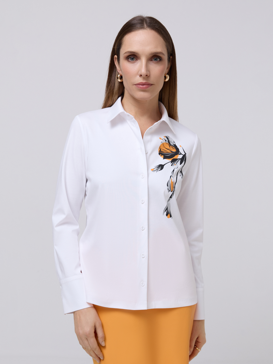 Блуза приталенного кроя Блуза приталенного кроя