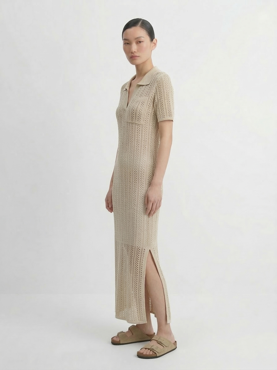 Платье вязаное трикотажное