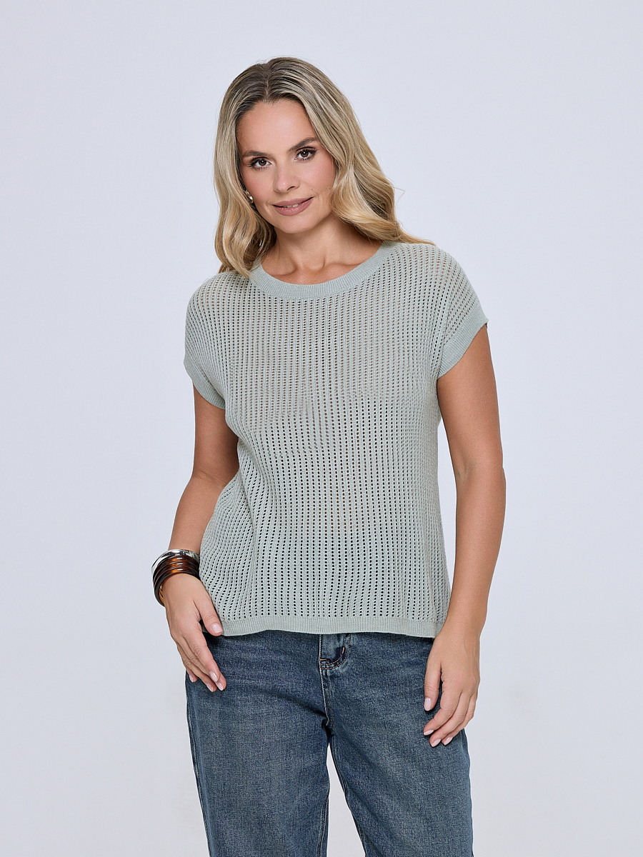 Футболка из вязаного трикотажа