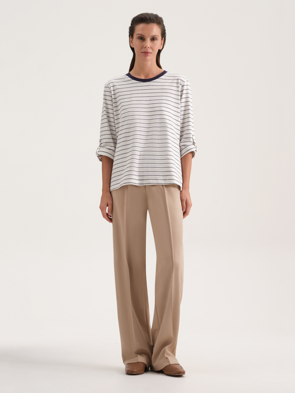 Лонгслив в полоску