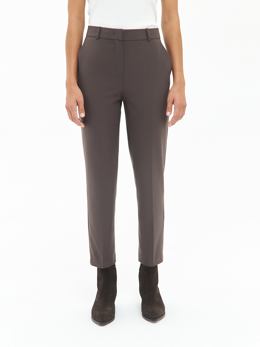 Укороченные брюки со стрелками