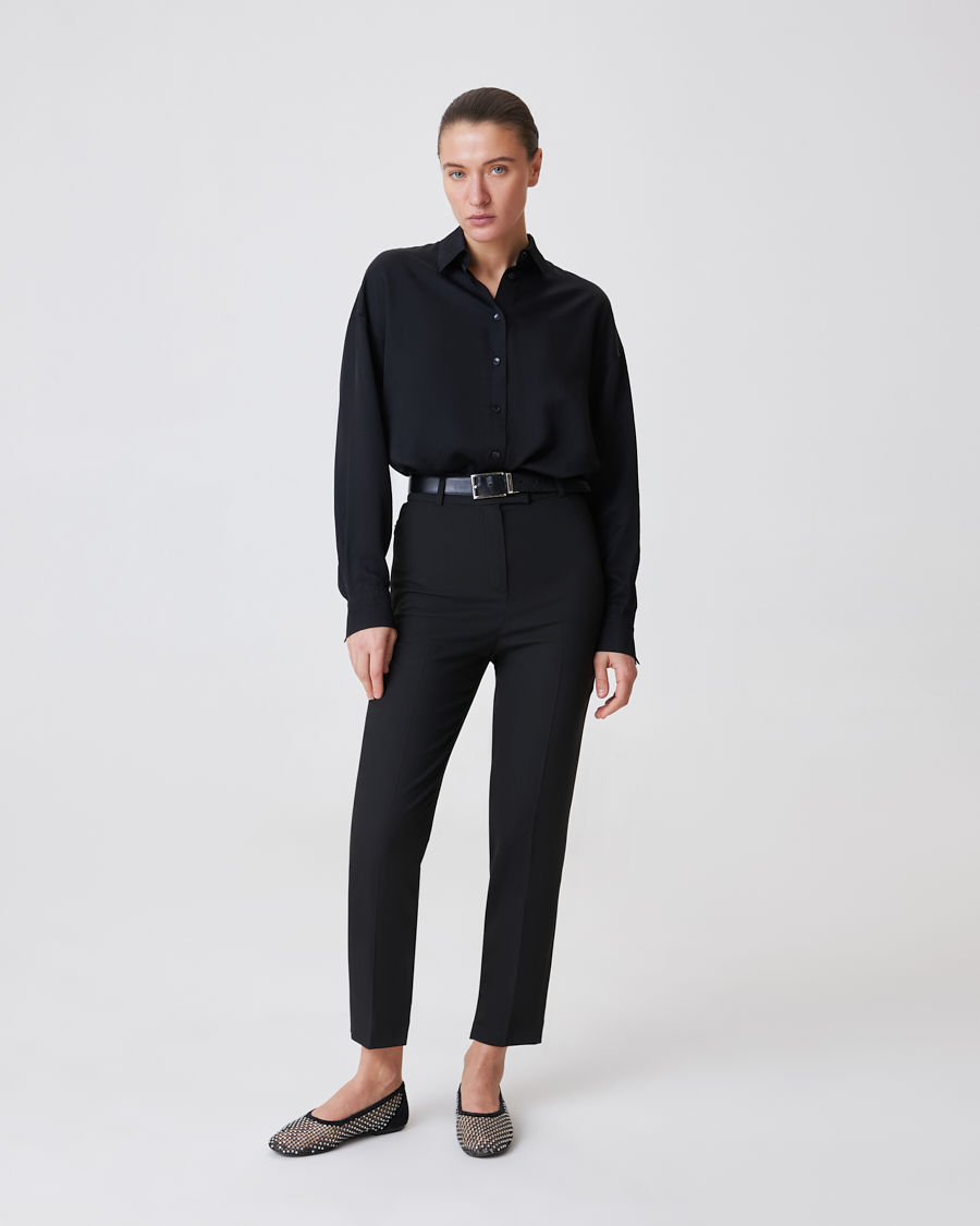 Укороченные брюки со стрелками