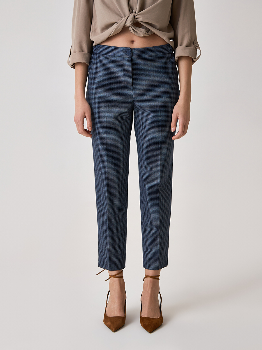 Укороченные брюки со стрелками