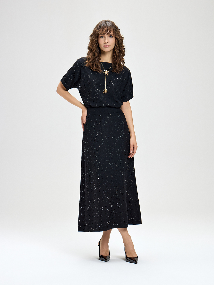 Юбка вязаная трикотажная