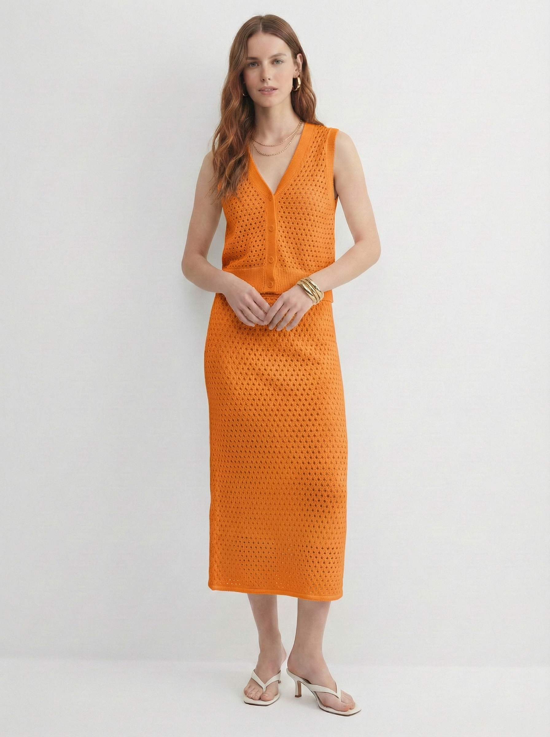 Юбка вязаная трикотажная