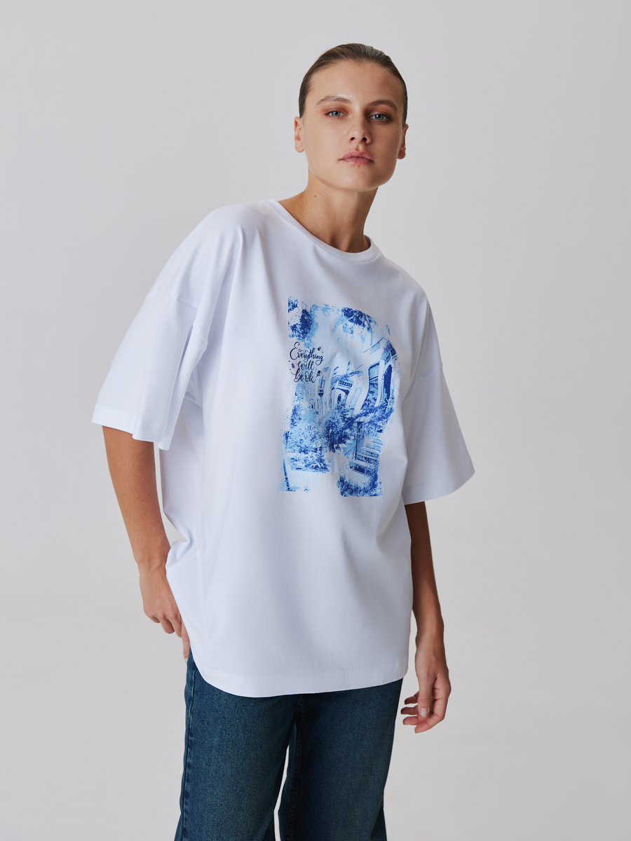 Футболка с принтом