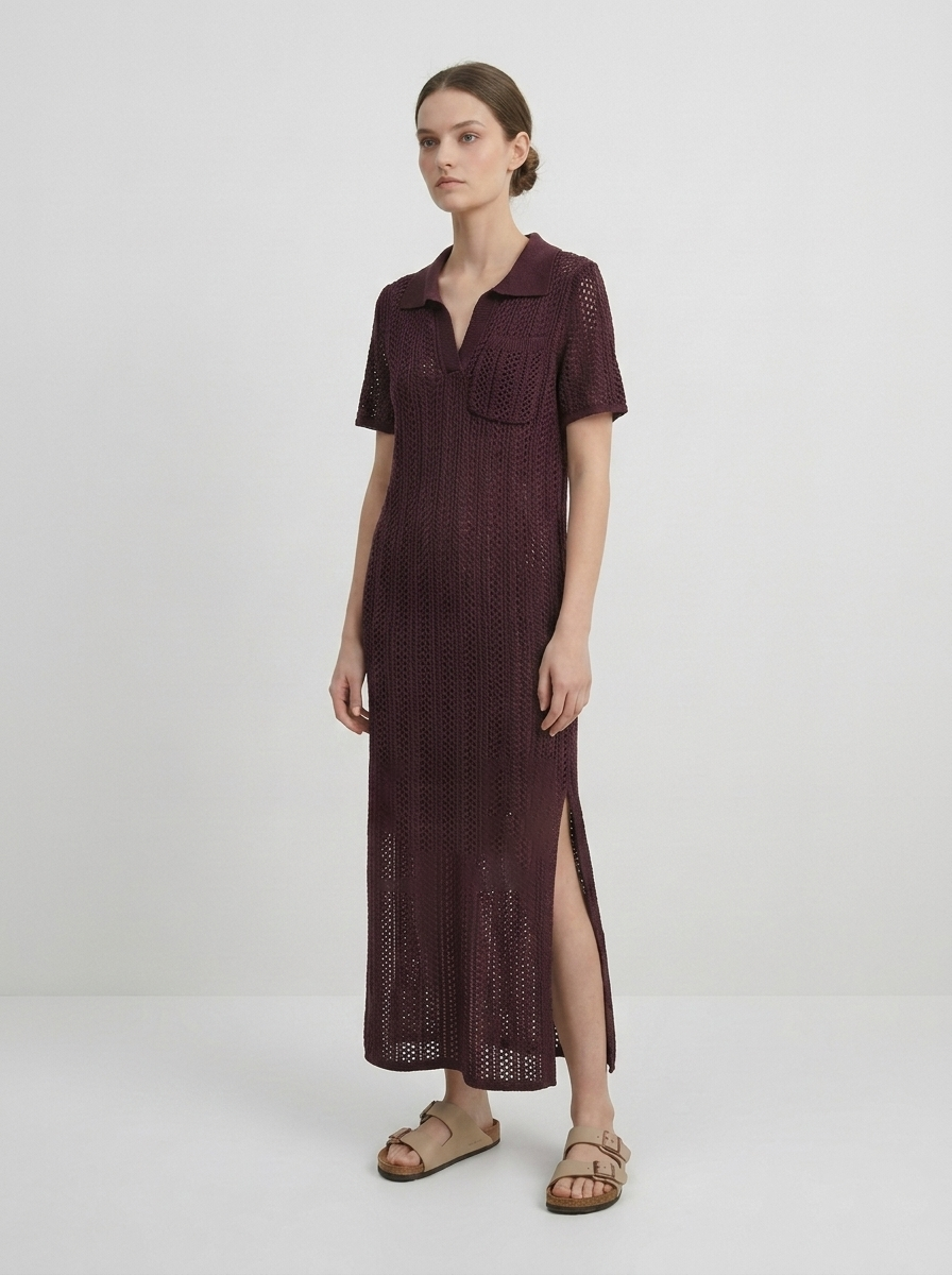 Платье вязаное трикотажное