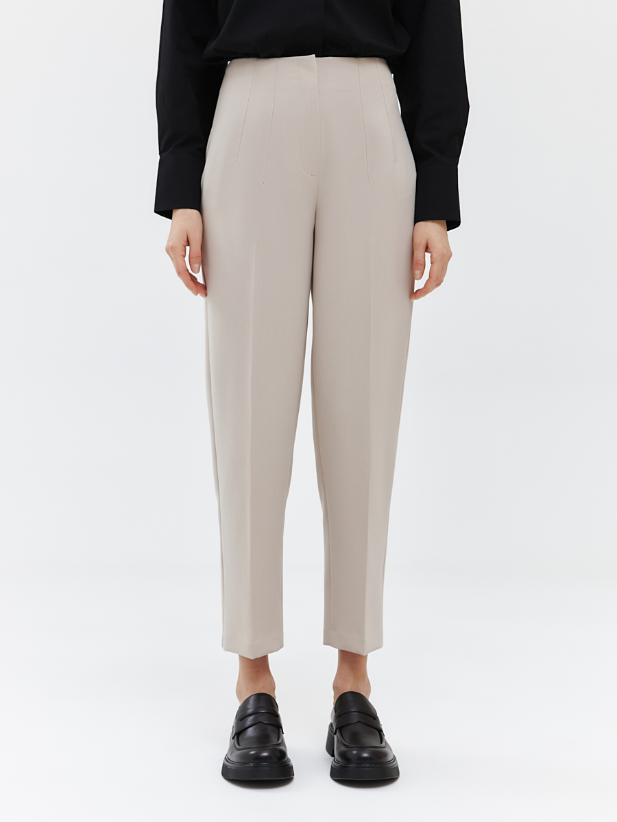 Укороченные брюки со стрелками