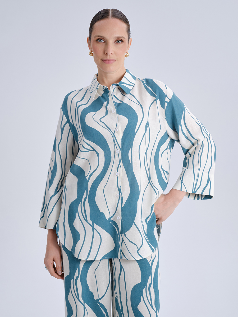 Рубашка прямого кроя