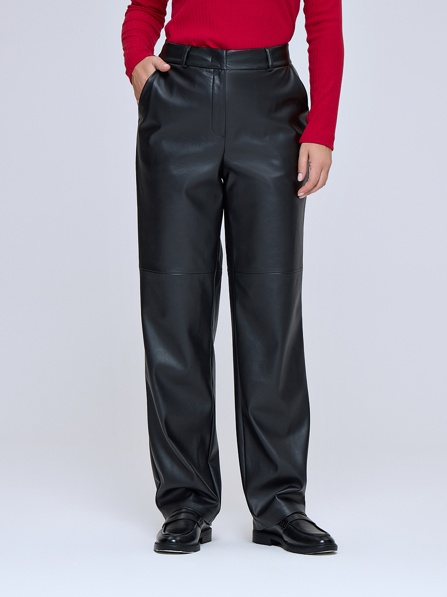 Брюки из экокожи