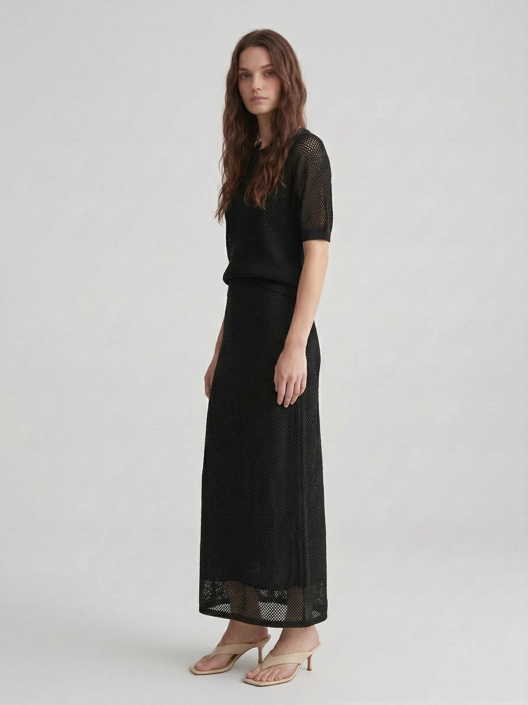 Юбка вязаная трикотажная