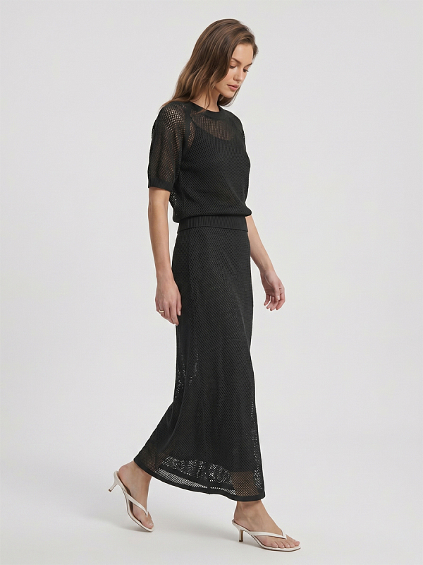 Юбка вязаная трикотажная