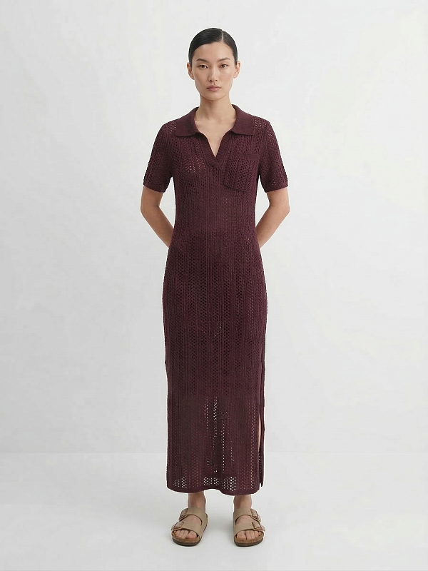 Платье вязаное трикотажное