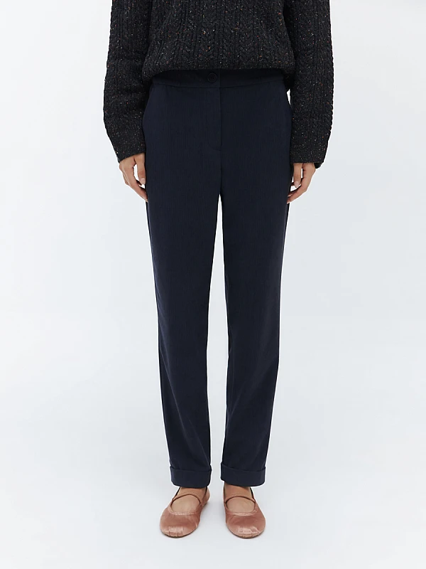 Свободные вельветовые штаны