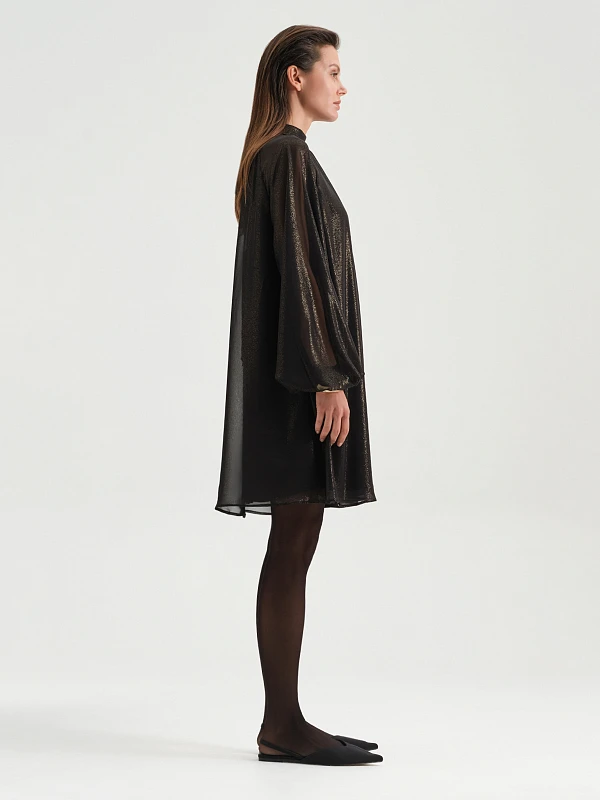 Вечернее платье с сеткой