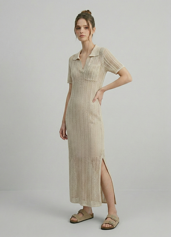 Платье вязаное трикотажное