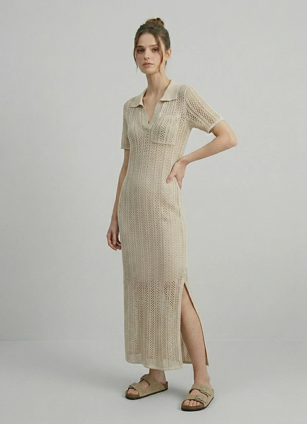 Платье вязаное трикотажное