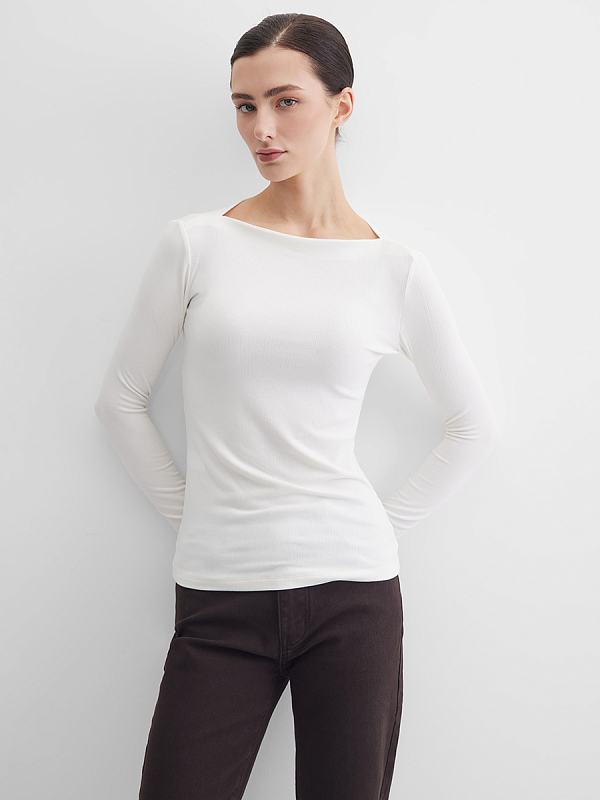 Приталенный лонгслив