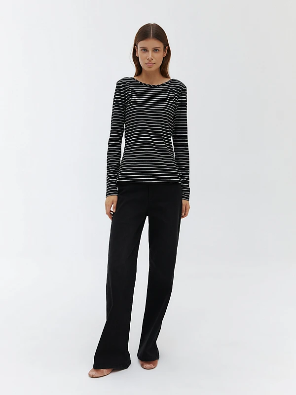 Лонгслив в полоску