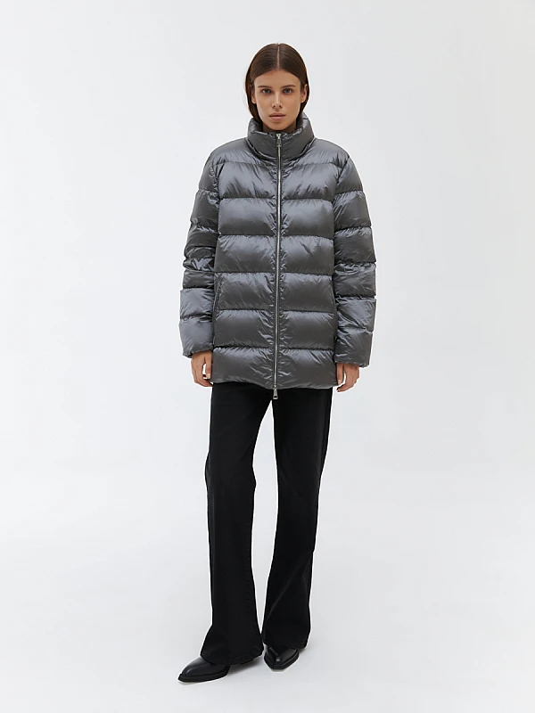 Oversize куртка с воротником