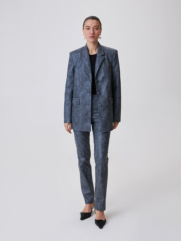 Жакет из экокожи