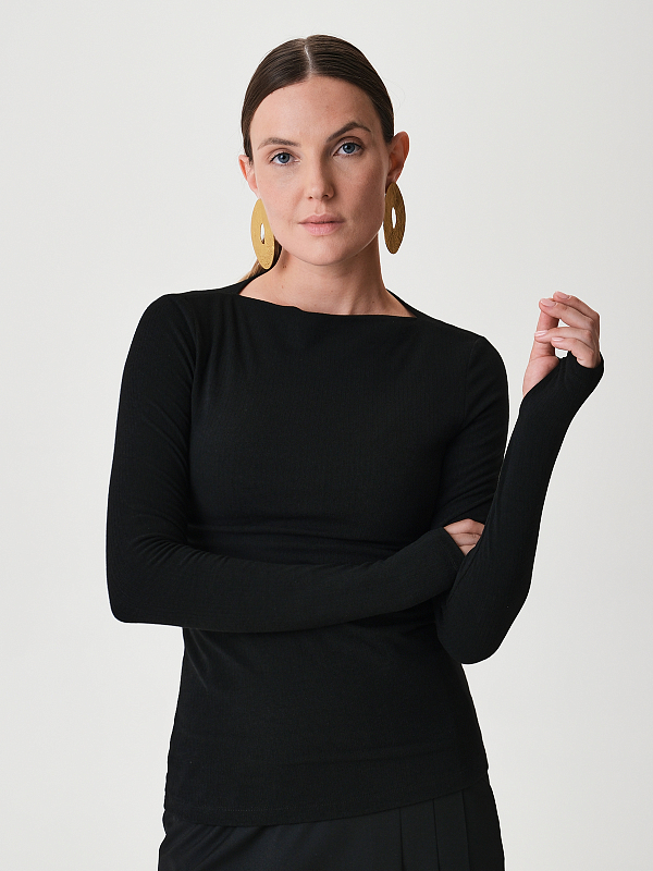 Приталенный лонгслив