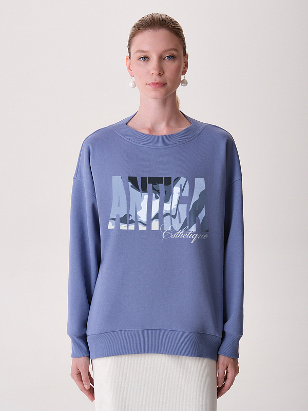 Oversize свитшот с принтом Oversize свитшот с принтом