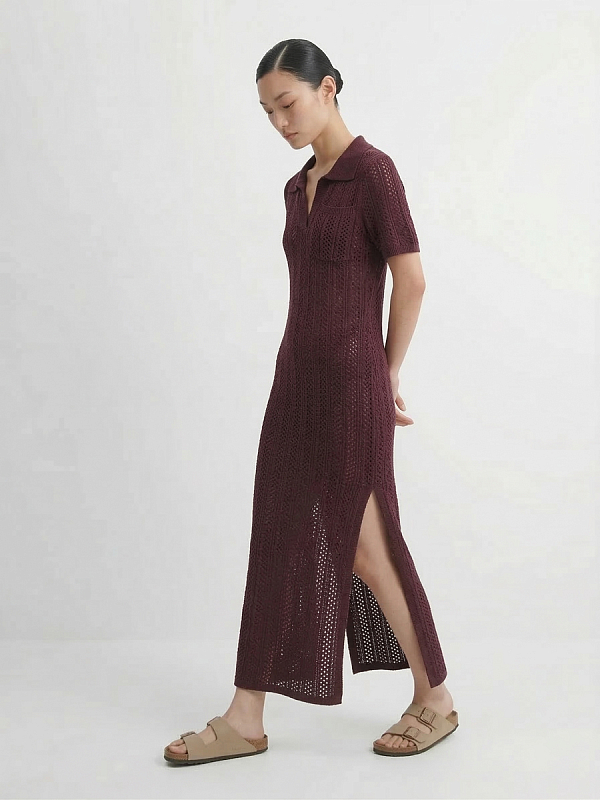 Платье вязаное трикотажное