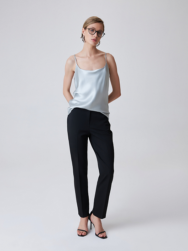 Укороченные брюки со стрелками