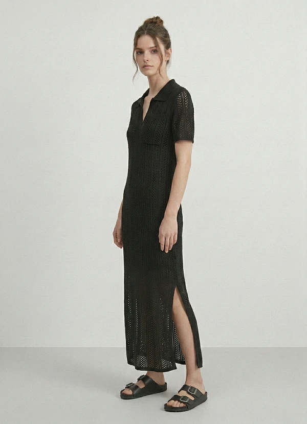 Платье вязаное трикотажное