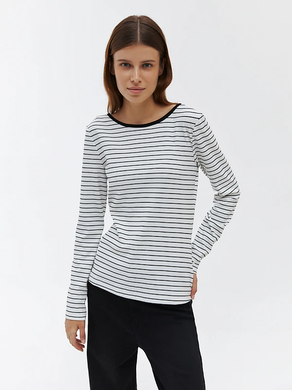 Лонгслив в полоску