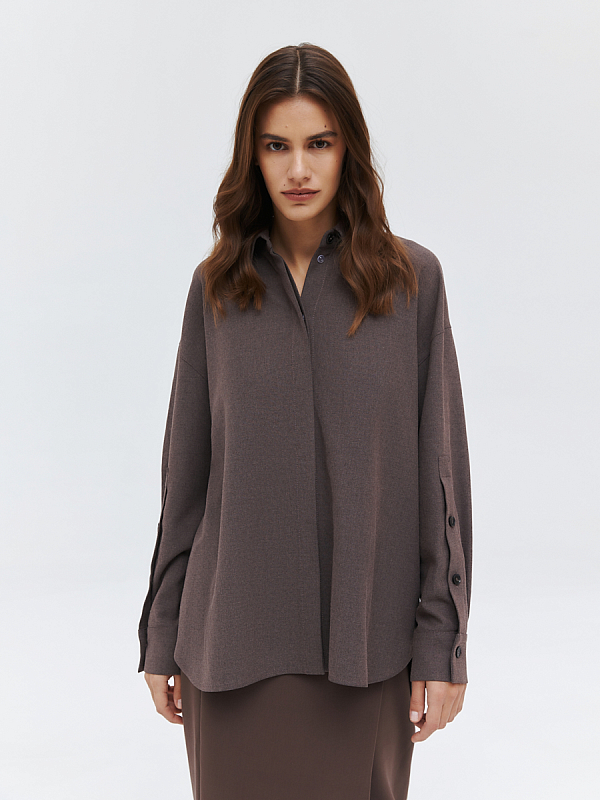 Свободная прямая рубашка