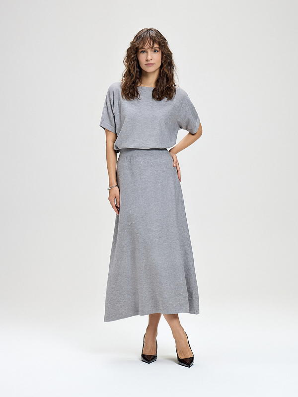 Юбка вязаная трикотажная