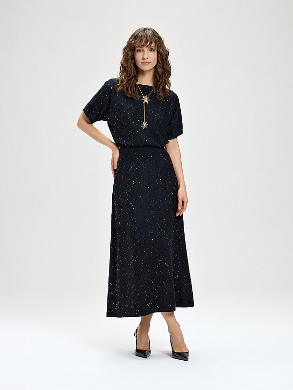 Юбка вязаная трикотажная