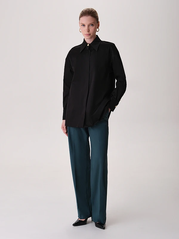 Прямая свободная рубашка