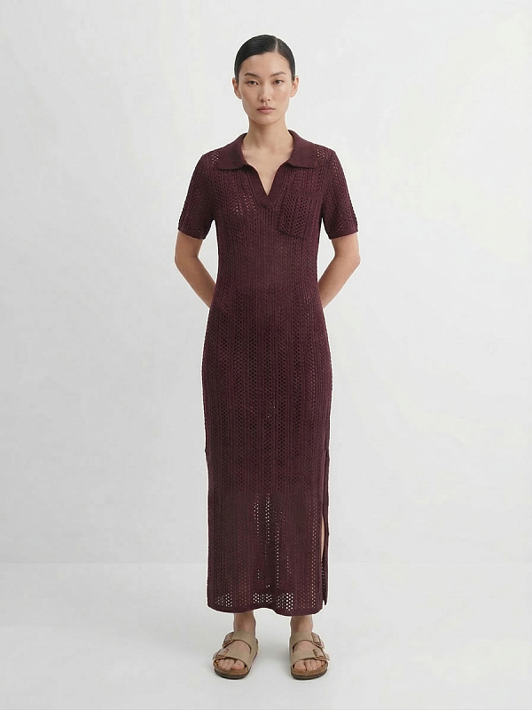 Платье вязаное трикотажное